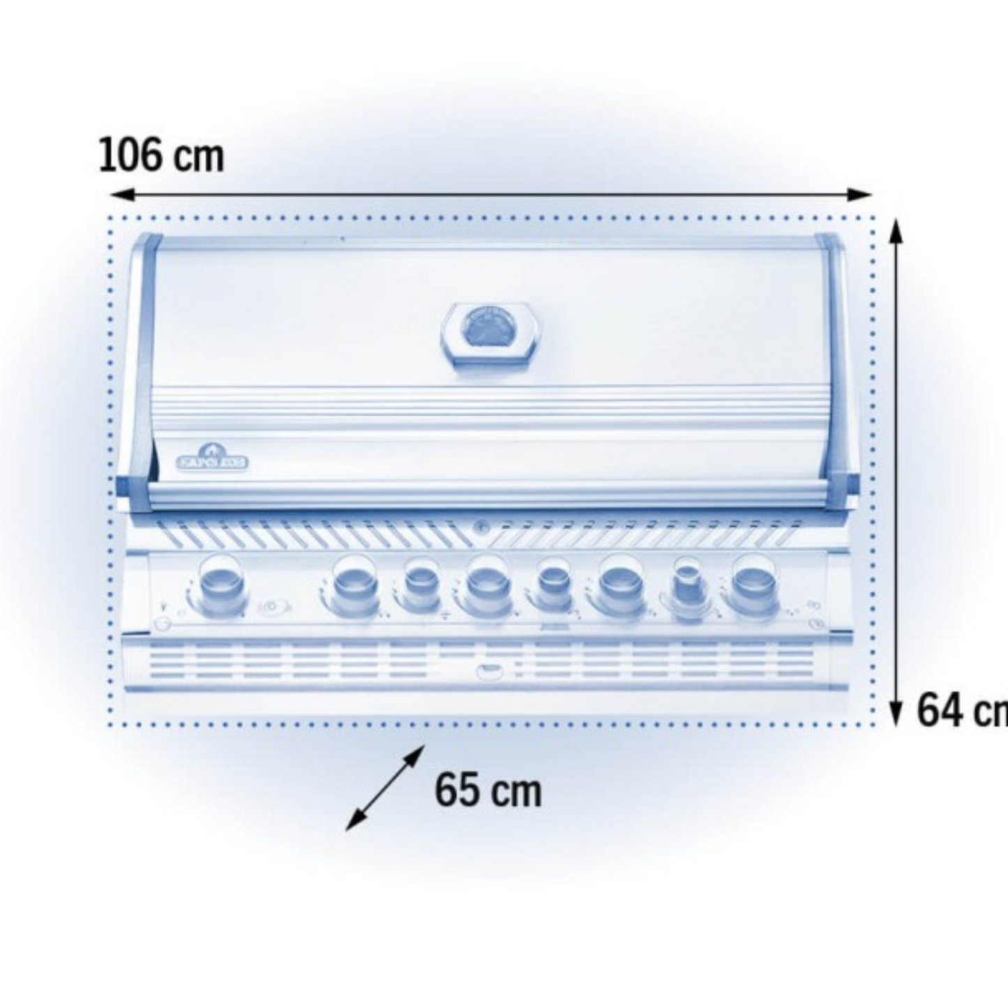 Napoleon Built-in Prestige PRO665 RB Gas BBQ BIPRO665RBPSS - FREE COVER & ROTISSERIE