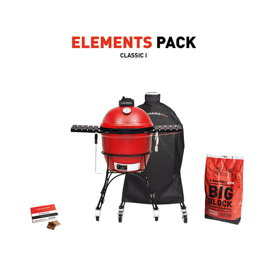 Kamado Joe Classic Charcoal Grill With Element Pack