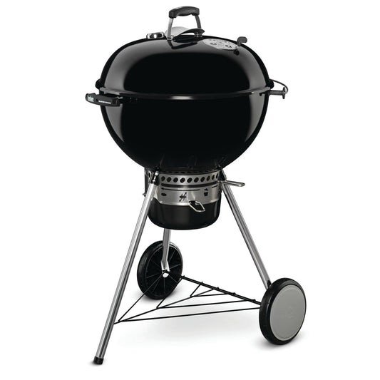 Weber Master Touch E-5750 57cm Charcoal BBQ - Black - Free Weber Rapidfire Chimney Charcoal Starter Set Included