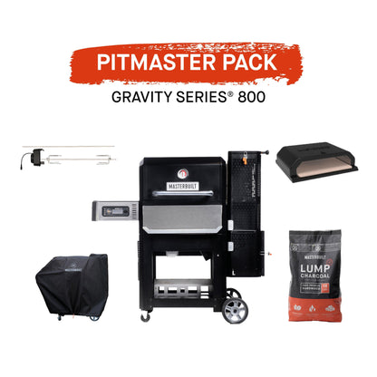 Masterbuilt 800 GravityFed BBQ with Pitmaster Pack